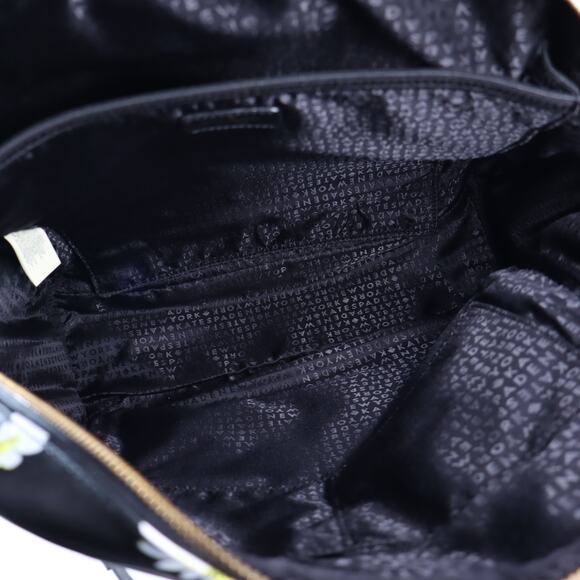 KATE SPADE Blake Avenue Daisy Hilo Backpack Black Large Leather Strap - Picture 9 of 11